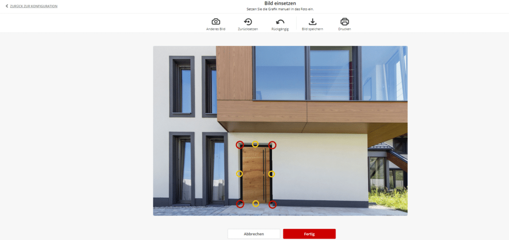 Internorm Haustüren-Konfigurator_Tür Eigenes Bild einsetzen